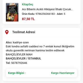 Kitapyurdu Kitaplar Elime Ulaşmadı