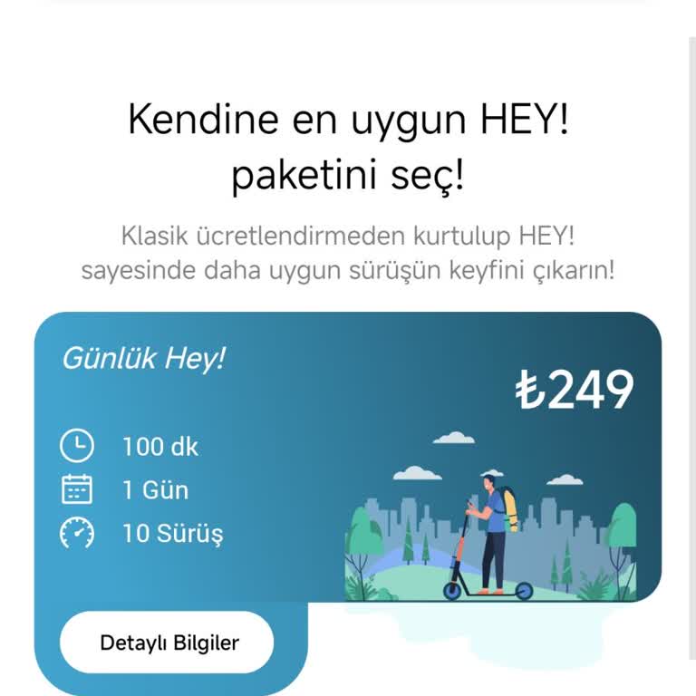 Hey Scooter Üyelik Olmasına Rağmen Sürüş Parasını Kartımdan Çekti