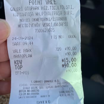 Point Vale Hastane Otoparkında Haksız Ücret Talebi