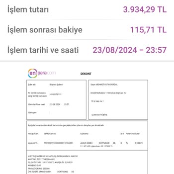 Enpara Mağduriyet Kale Almama