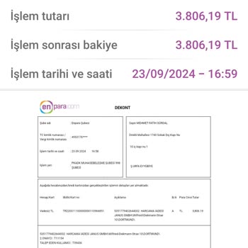 Enpara Mağduriyet Kale Almama