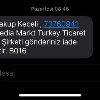 Media Markt Teslim Almadığım Ürünü 10 Gündür Kartıma İade Etmiyor.