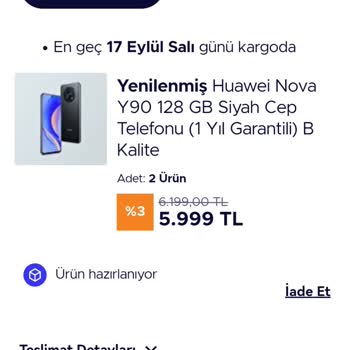 Teknosa Siparişi Gönderilmedi Paramızda İade Etmiyor