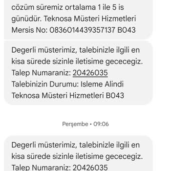 Teknosa Siparişi Gönderilmedi Paramızda İade Etmiyor