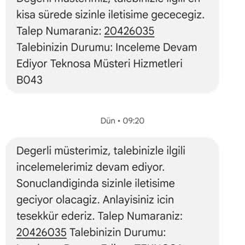 Teknosa Siparişi Gönderilmedi Paramızda İade Etmiyor