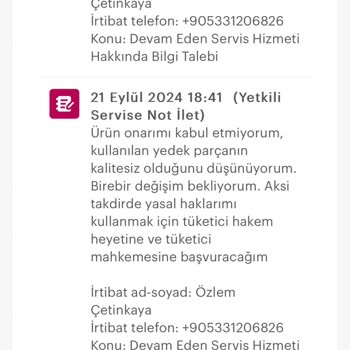 Arçelik Çaycıda Sürekli Güç Düğmesi ve Su Sızdırma Sorunu