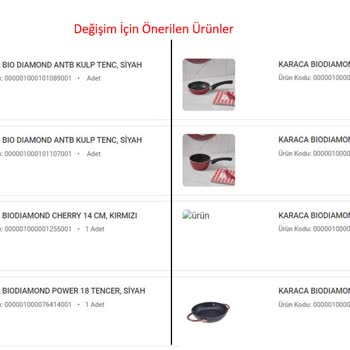 Karaca Züccaciye Değişimde Ucuz Ürün Teklif Ediyor. Aynı Ürünü Sunmuyor