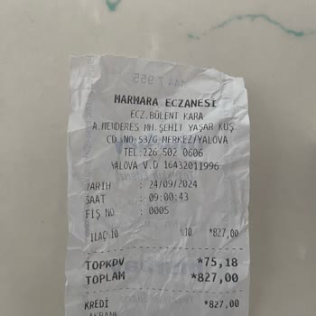 Türk Eczacılar Birliği Marmara Eczanesi Yalova