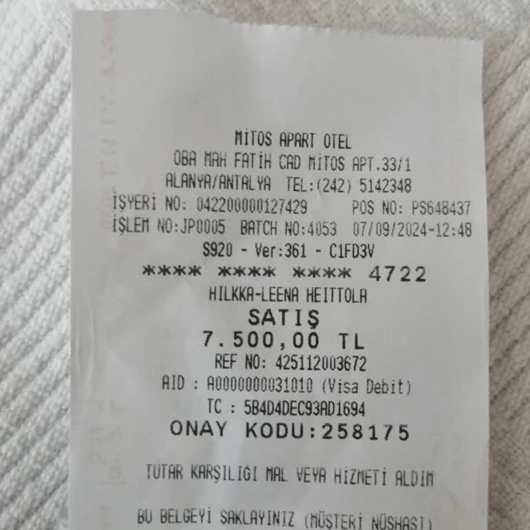 Kültür ve Turizm Bakanlığı Otele Extra Ücret Ödeme