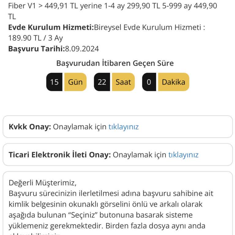 Millenicom Abonelik Başvurusu Sonuçlanmıyor