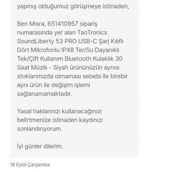 Hepsiburada Garantili Ürün Olduğu Halde Ürünün Verilmemesi