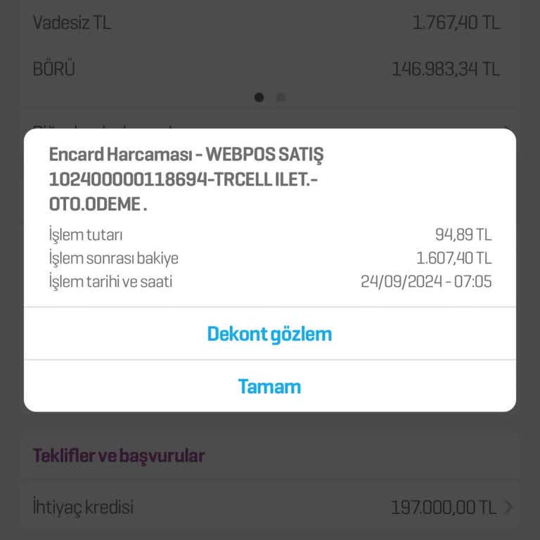 Turkcell'den İzin Dışı Para Çekimi