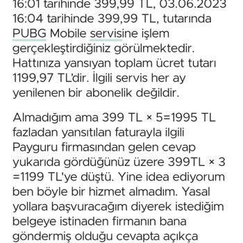 Vodafone'dan Haksız Faturalandırma ve Müşteri Hizmetleri Sorunu