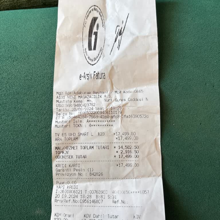 A101 Televizyonumda Wi-Fi Yok İade Etmek İstiyorum