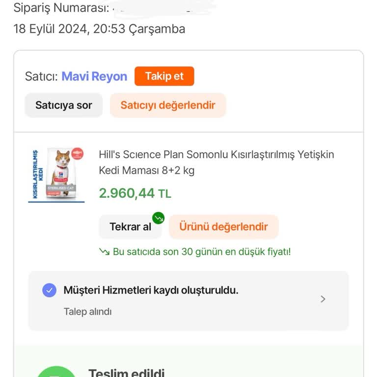 Hepsiburada Siparişim Teslim Edilmedi Ve Sorun Çözülmüyor