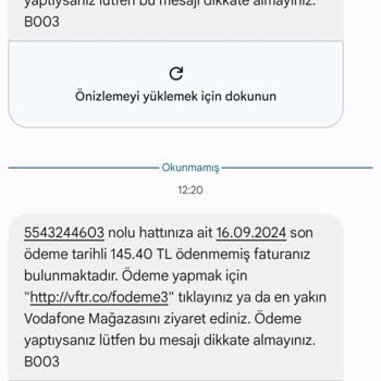 Vodafone'dan Türk Telekom'a Geçişte Fatura Ödeme Sorunu