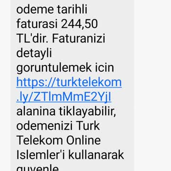 Türk Telekom Yanlış Fatura Hesap Lama
