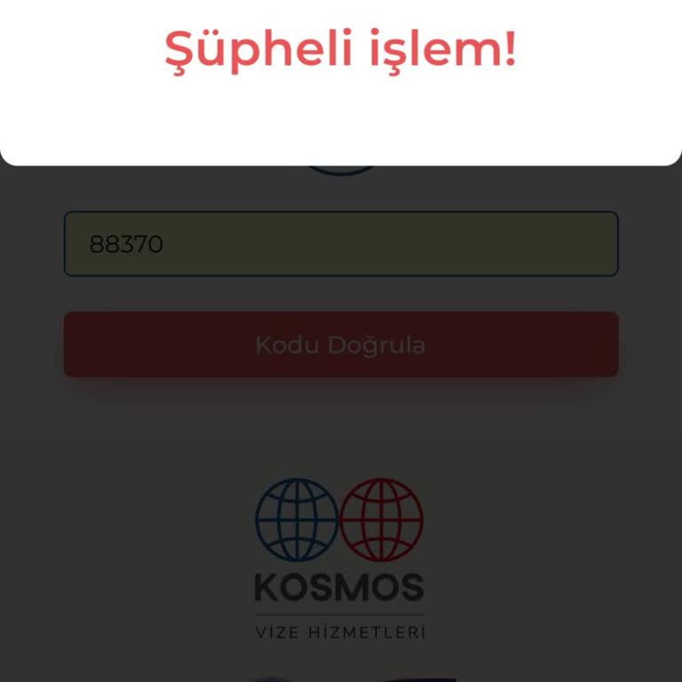 Kosmos Vize Hizmetleri Randevu İptali Yapılamıyor