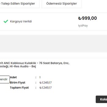 Havit İade Red Ediyor