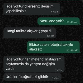 Parla Stores Paramı İade Etmiyor.