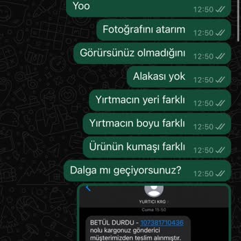 Parla Stores Paramı İade Etmiyor.