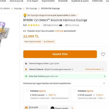 Dyson Türkiye'nin Stok Ve Taksit Sorunları Müşterileri Mağdur Ediyor
