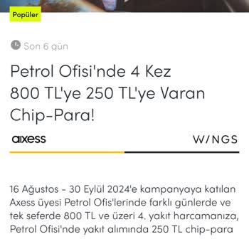 Akbank Kazanılan Chip Para Tutarının Bakiyeye Yansımaması