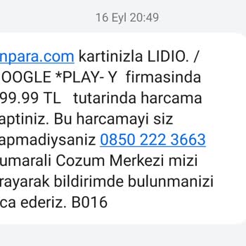 Enpara İzinsiz Para Çekimi