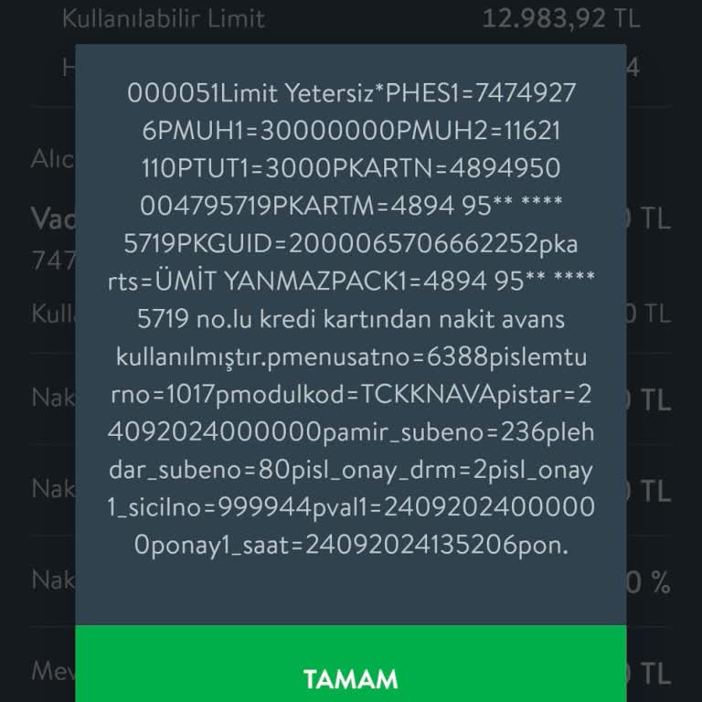 TEB Kredi Kartı Kısıtlaması