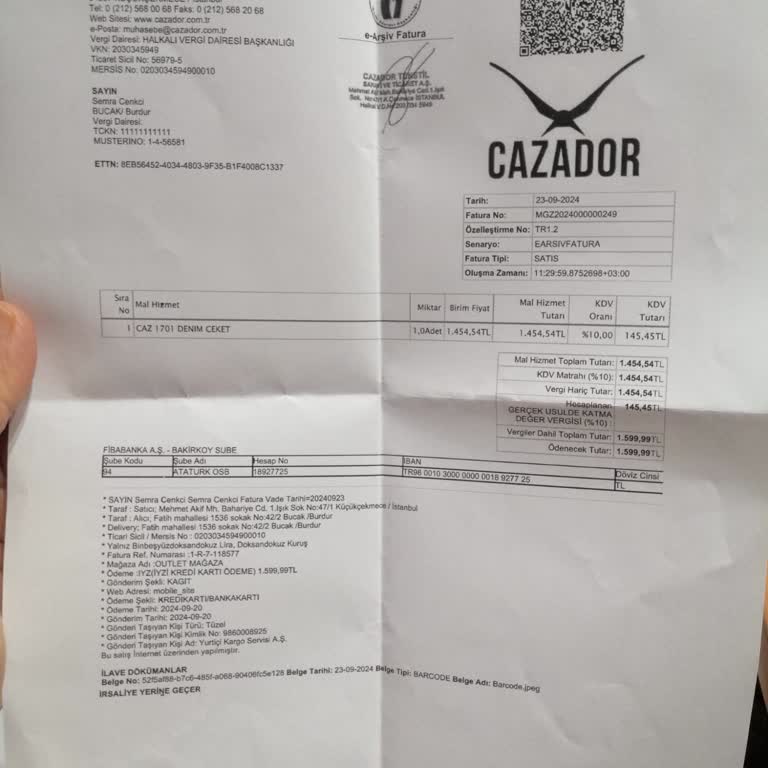 Cazador'dan Aldığım Ceket İçin İade Sürecinde Sorun Yaşıyorum