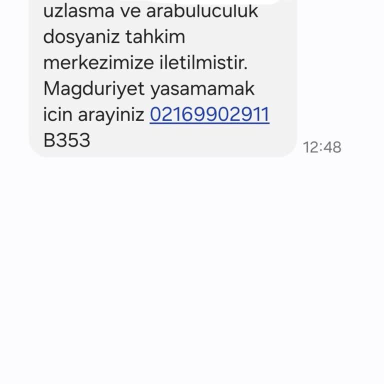 Tal Uzlaşma (SMS) Yanıltıcı
