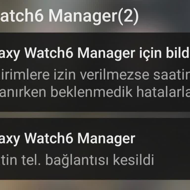 Samsung Galaxy Watch 6 Classic Saatimin Bağlantı Sorunu