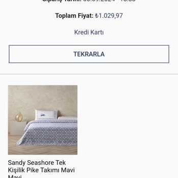 English Home Siparişimi Kargoya Vermiyor