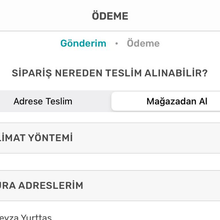 Watsons Mağazadan Teslim Çalışmıyor