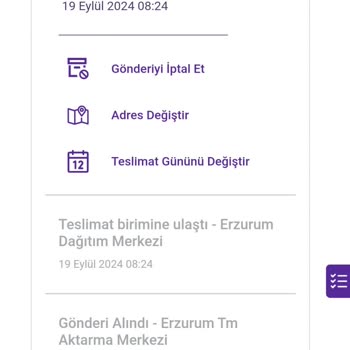 Erzurum Hepsijet Teslimat Biriminde Olan Ürünümü Kaybetmiş