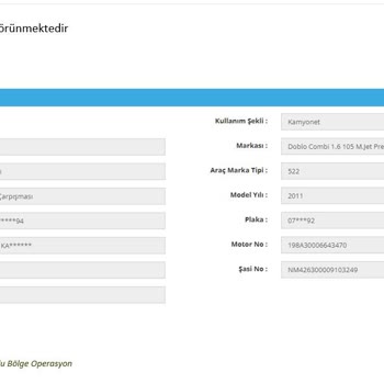 Bucak Sigorta Ethica Sigorta Bilgim Dışında Hasar Dosyası Açılmış