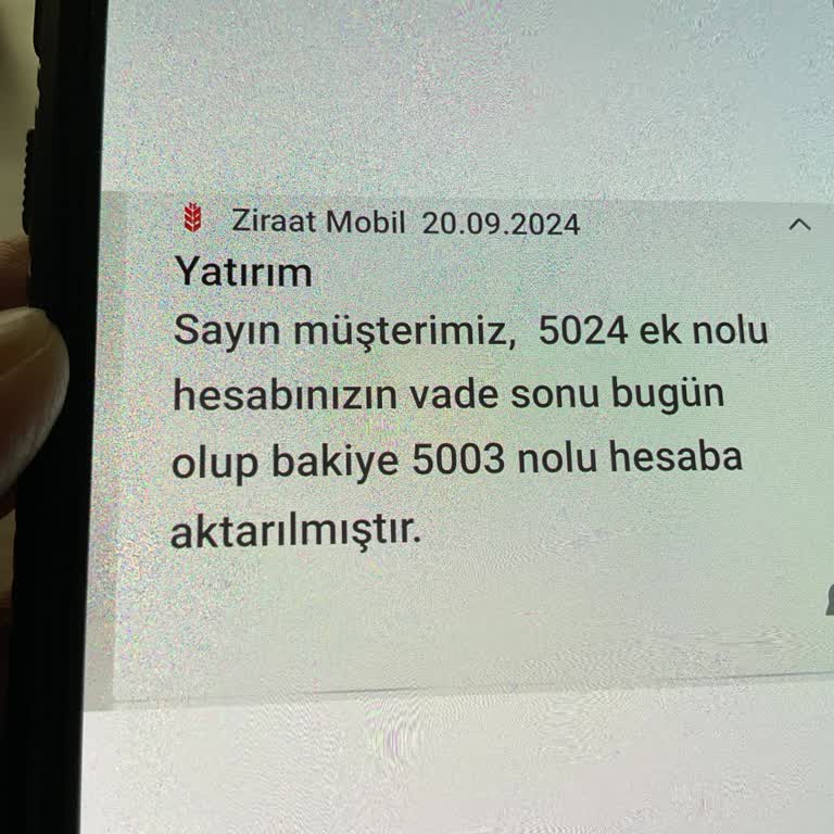 Ziraat Bankası Vadeli Hesabımın Faizi Yok Oldu...