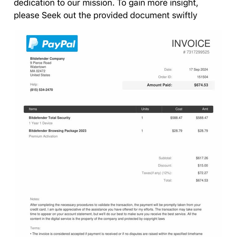 PayPal Fatura Kesintisi Sorunu