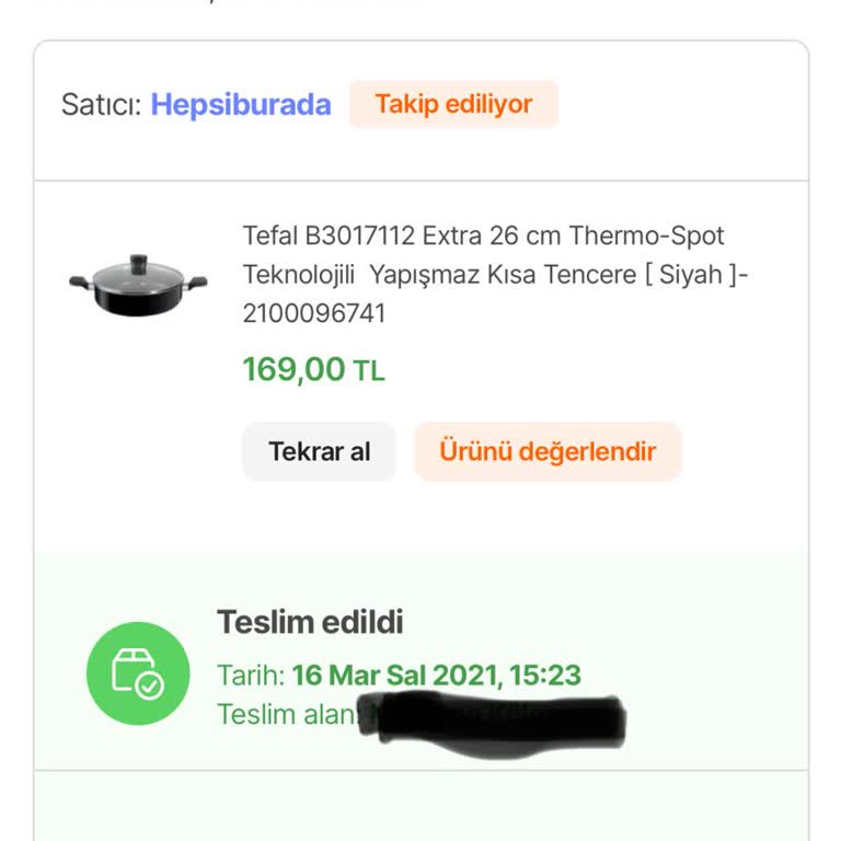 Tefal'in Üç Yıl Dayanan Tenceresi