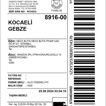 UPS Türkiye Kolim Kayıp Ve Teslim Edildiğine Dair Kanıt Verilmiyor.