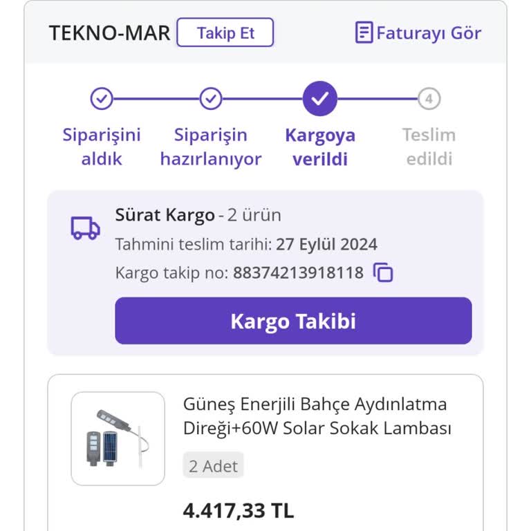 N11 Sürat Kargo Ankara Batıkent Ddm Şb. Paketimi Teslim Etmiyor.