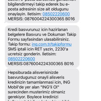 ING Bank Kreditprobleme bei Hepsiburada, kein Zugang und schlechte Kommunikation