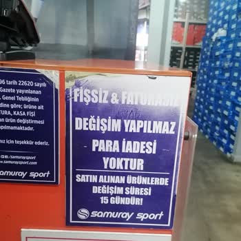 Samuray Sport İade Alınmaz Diye Bir Şey Yoktur Kanun Vardır