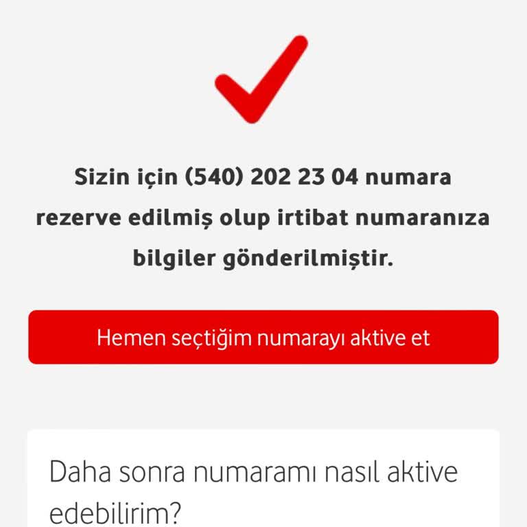 Özel Numara Rezervasyonunda Yaşanan Gecikme ve İletişim Sorunu