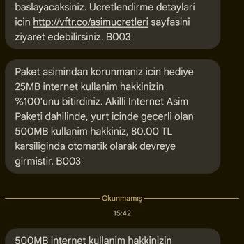 İnternet Aşım Paketi Sorunu ve İlgisizlik
