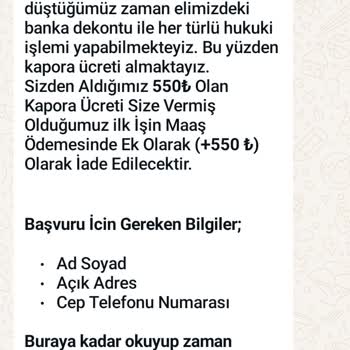 Paketlemeacentesi (Instagram) Evde İş İmkanı İçin Ödenen Kapora Ve Kargo Ücreti Sorunu
