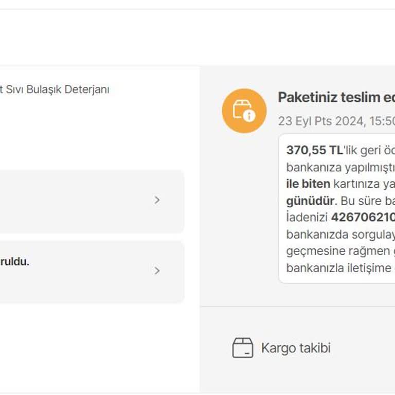 Hepsiburada Siparişim Gönderilmedi Ve Para İadesi Yapıldı