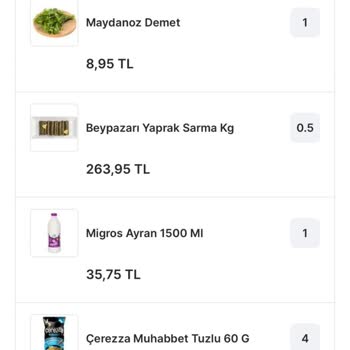 Migros Sanal Market Memnuniyetsizliği