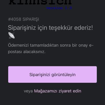 'Kinnsich' Siparişin Ulaşmaması Ve İletişimsizlik