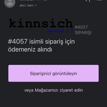 'Kinnsich' Siparişin Ulaşmaması Ve İletişimsizlik
